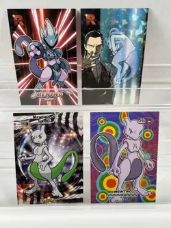 Pokemon Lot of 20 Cards and Stickers All Mewtwo #150 Mewtwo Pokemon Lot - Image 3