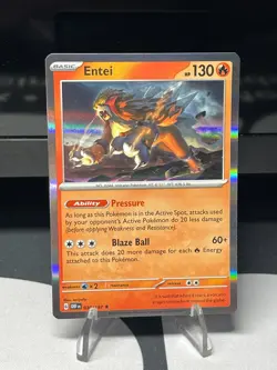 Entei Pokemon TCG Obsidian Flames Holo Rare 030/197 - Image 2