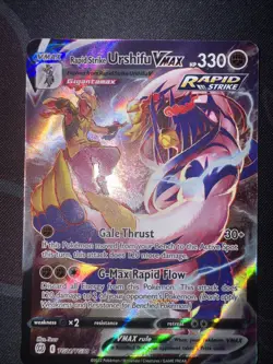 Rapid Strike Urshifu VMAX Pokemon Ultra Rare Brilliant Stars TG21/TG30 Holo NM - Image 2