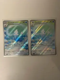 Pokemon Vanillish White Flare Illustration Rare IR 112/086 (Lot of 2) **MINT** - Image 1