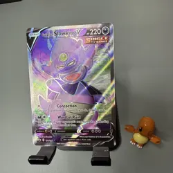 Pokemon TCG Galarian Slowking V 178/198 Full Art Chilling Reign NM Crimp Error - Image 2