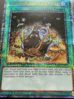 3x Pre-Preparation Of Rites | RA01-EN055 | Quarter Century Secret Rare | YuGiOh! - Image 2