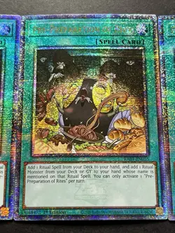 3x Pre-Preparation Of Rites | RA01-EN055 | Quarter Century Secret Rare | YuGiOh! - Image 5