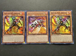 2x Rescue-Ace Impulse | Super Rare | + Rescue-Ace Fire Attacker | Rare | YuGiOh! - Image 1
