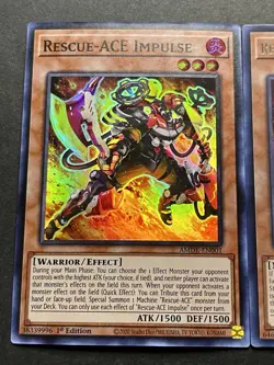 2x Rescue-Ace Impulse | Super Rare | + Rescue-Ace Fire Attacker | Rare | YuGiOh! - Image 3