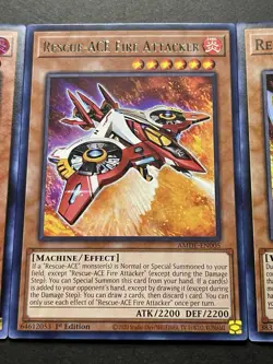 2x Rescue-Ace Impulse | Super Rare | + Rescue-Ace Fire Attacker | Rare | YuGiOh! - Image 5
