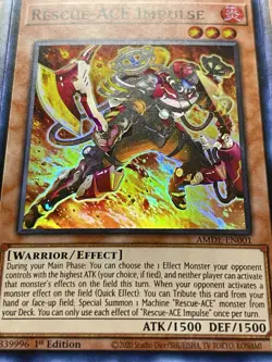 3x Rescue-Ace Impulse | AMDE-EN001 | Super Rares | NM | 1st Edition | YuGiOh! - Image 4