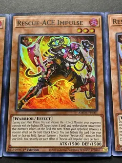 3x Rescue-Ace Impulse | AMDE-EN001 | Super Rares | NM | 1st Edition | YuGiOh! - Image 5