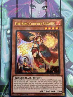 Yugioh 1x Fire King Courtier Ulcanix Ultra Rare MP25-EN262 2025 Mega-Pack 1st Ed - Image 1