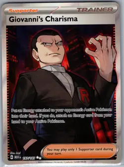 Giovanni's Charisma 197/165 SV: Scarlet & Violet 151 - Pokemon Card - NM - Image 1