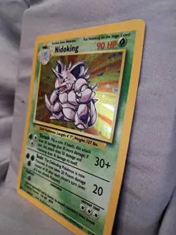 Pokemon 1999 Nidoking #11/102 BaseSet Holo Raw Card - Image 2
