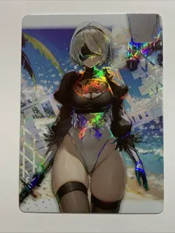 2B Nier Automata Nikke Goddess Of Victory Girl Sexy Card Holo Anime Waifu Art - Image 1