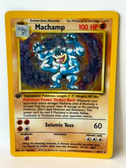 Machamp 8/102 Pokemon Card TCG Exclusives PR 1st Edition Holo MP - Image 3