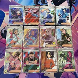 Pokemon TCG | English Full Art Trainer SR Ultra Rare X12 Card Bundle - Image 1