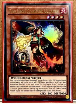 Fire King Cortier Ulcanix Ultra Rare Mint Condition Yu-Gi-Oh! Card [MP25-EN262] - Image 1