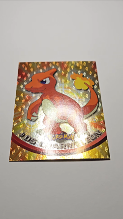 Pokemon Card Topps TV Animation Edition Charmelon #05 Holo Foil Raised Flames - Image 2