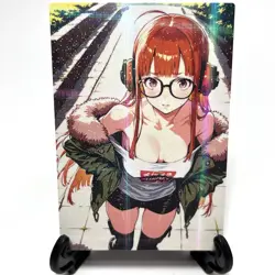 Persona 5 Futaba Sakura Sexy Anime Waifu Girl Doujin Lewd Goddess Story Art Card - Image 1