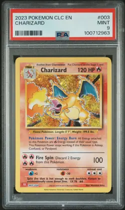 2023 POKEMON CLC-TRADING CARD GAME CLASSIC #003 CHARIZARD PSA 9 - Image 1