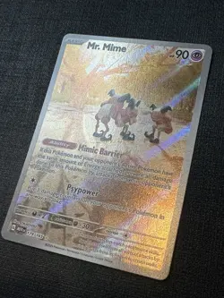 Pokemon TCG Mr. Mime Scarlet & Violet Holo Illustration Card 179/165 NM Cond. - Image 2