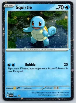Squirtle - (Cosmos Holo) Promo SV: Scarlet & Violet Promo Cards 048 NM - Image 1