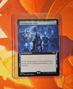 Unstoppable Plan •Borderless• Rare Enchantment • Aetherdrift Magic the Gathering - Image 1