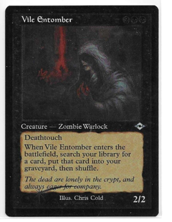 Rerto Frame Etched Foil Vile Entomber Magic the Gathering Modern Horizons - Image 1