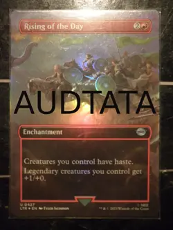 mtg magic Rising of the Day FOIL extended borderless ENGLISH Lever du jour - Image 1