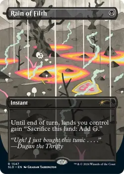 [1x] Rain of Filth (1547) - Foil Near Mint, English Secret Lair MTG Magic - Image 1