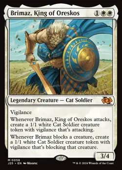 Brimaz, King of Oreskos 0058 Non Foil Mythic Foundations Jumpstart MTG Near Mint - Image 1