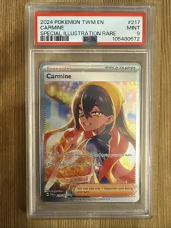 Carmine - 217/167 - Pokemon Twilight Masquerade Special Illustration Rare PSA 9 - Image 1