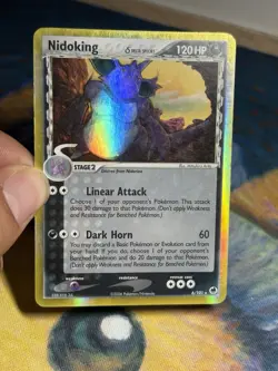 Nidoking 6/101 Delta Species Holo Rare EX Dragon Frontiers Pokemon Card MP PL - Image 3