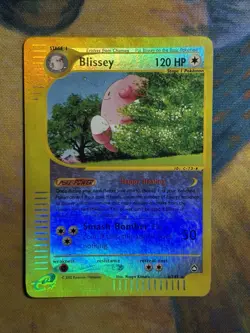 Blissey 6/147 Aquapolis 2002 Reverse Holo Rare Pokemon Card E Reader Series LP - Image 2