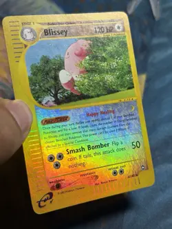 Blissey 6/147 Aquapolis 2002 Reverse Holo Rare Pokemon Card E Reader Series LP - Image 4
