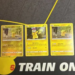 Pokemon TCG Pokeman GO Pikachu PROMO Holo & Reverse. NM - Image 1