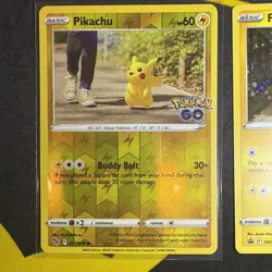 Pokemon TCG Pokeman GO Pikachu PROMO Holo & Reverse. NM - Image 2