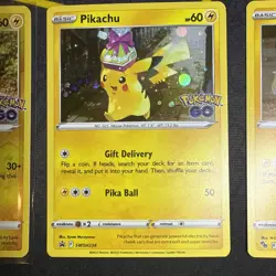 Pokemon TCG Pokeman GO Pikachu PROMO Holo & Reverse. NM - Image 3