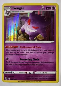 Gengar Deck Exclusive Rare Non Holo 066/196 ~ Lost Origin Pokemon ~ {NM/M} - Image 1