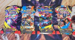 Pokemon TCG (4) Mega Evolutions Sleeved Booster Packs - Full Art Set - Image 1