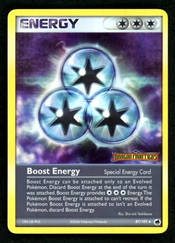 Boost Energy (87/101) Reverse Holo Uncommon Pokemon Dragon Frontiers Stamped LP - Image 1