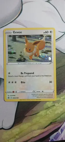 Eevee SWSH190 - Black Star Promo - Galaxy Holo*Fart* Swirl 🌀 - NM - Pokemon TCG - Image 1