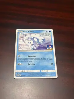Pokemon TCG Bahasa Indonesia Language Alolan Vulpix GYM Promo 039/SM-P - Image 1