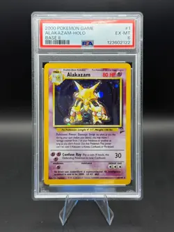 2000 POKEMON GAME BASE II 1 ALAKAZAM-HOLO PSA 6 - Image 1