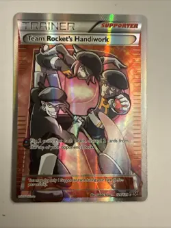POKEMON Team Rocket’s Handiwork Full Art Ultra Rare 124/124 XY Fates Collide - Image 1