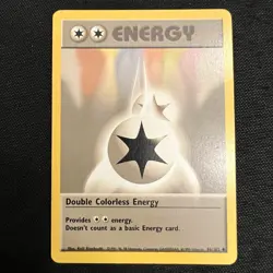 Double Colorless Energy 96/102 Base Set Pokemon LP Vintage - Image 1