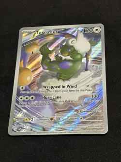 Pokemon TCG Tornadus 210 Pokemon Center Stamped Promo - Image 1
