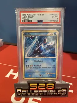 2010 POKEMON HEARTGOLD & SOULSILVER PROMO #HGSS02 LUGIA-HOLO PSA 5 - Image 1