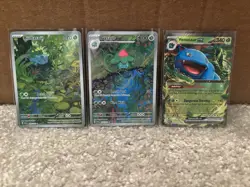Pokemon 151 Bulbasaur And Ivysaur Illustration Rares Pack Fresh Beautiful NM - Image 1