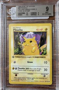 1st Edition Base Set Non-Holo Pokemon 1999 English MINT Lot #1 - Image 5