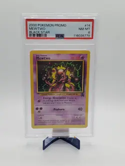 Mewtwo 2000 Pokemon Promo Black Star #14 PSA 8 - Image 1