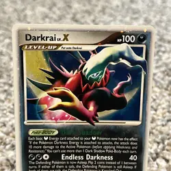 Darkrai LV.X DP19 Diamond and Pearl Black Star Promo Holo Pokemon TCG MP - Image 2